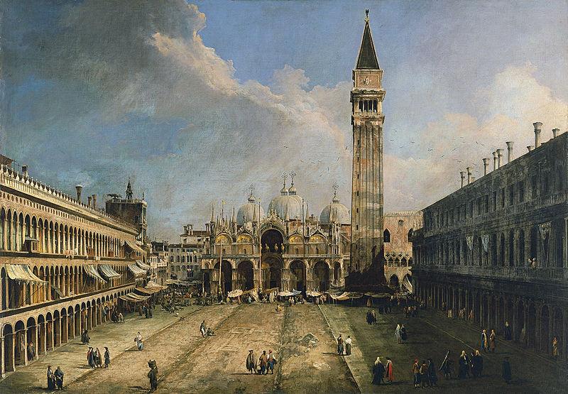 Giovanni Antonio Canal The Piazza San Marco in Venice Germany oil painting art